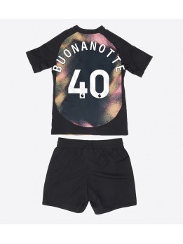 Leicester City Facundo Buonanotte #40 Replika Borta Kläder Barn 2024-25 Kortärmad (+ byxor)
